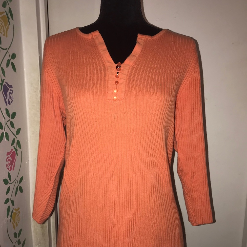 Orange casual blouse 14-16 (Avenue )